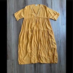 Aritzia Tiered Silk Dress